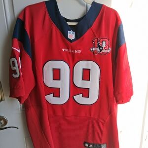 NFL Houston Texans Red #99 Jersey with Navy Trim